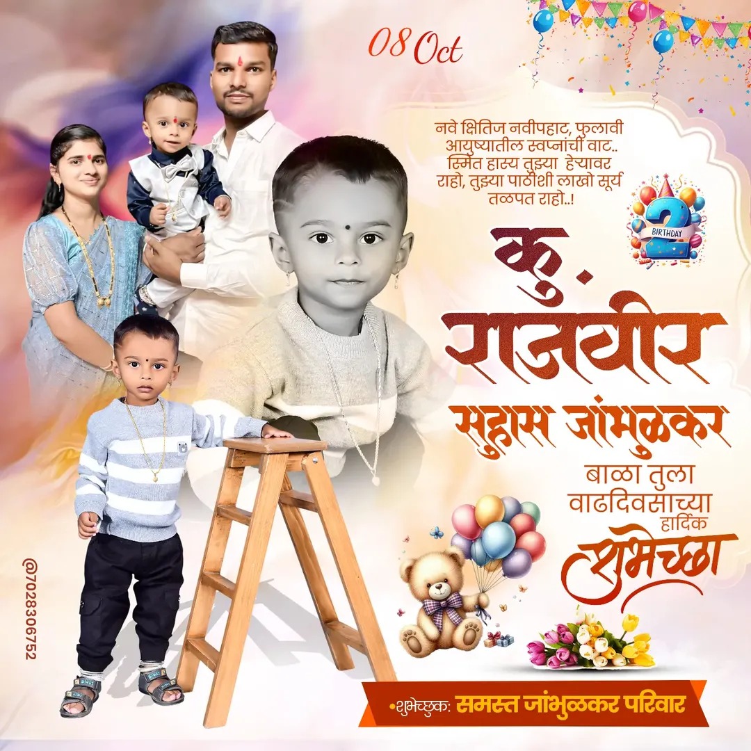 Birthday celebration poster